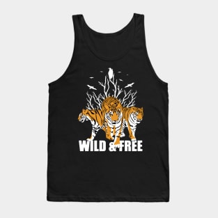 Wild and free. Tigers Tank Top